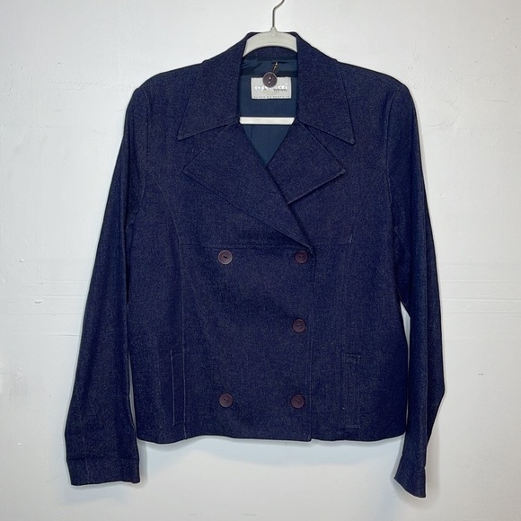 Equestrian Designs Santa Barbara CA Denim Blazer/Jacket - Picture 1 of 6
